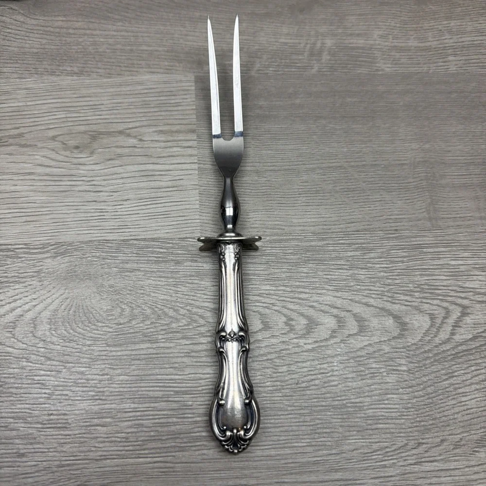 Vintage Lot Of 3 Sterling Silver Handle Silverware. Steak‎ Knife, Carving Fork